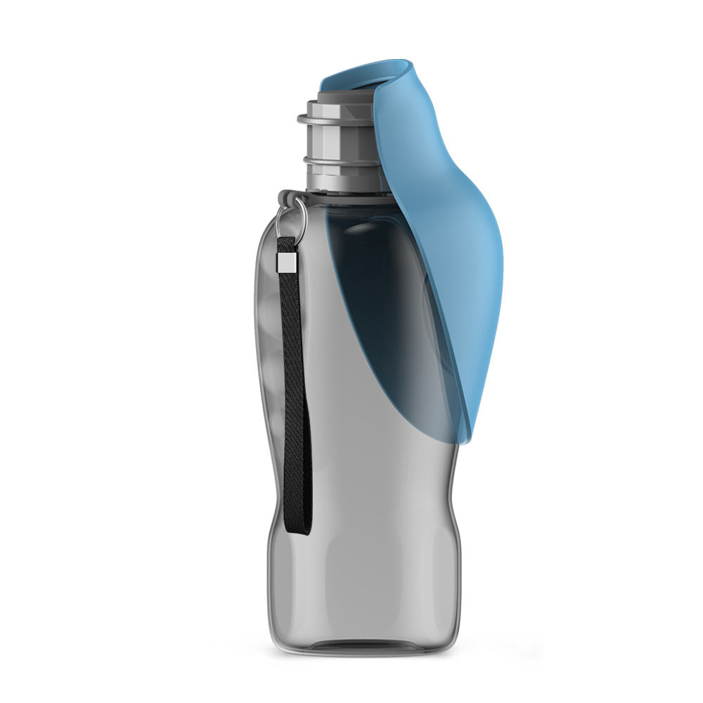 Portable Pet Water Bottle with Foldable Bowl – Leak-Proof Travel Dispenser for Dogs & Cats