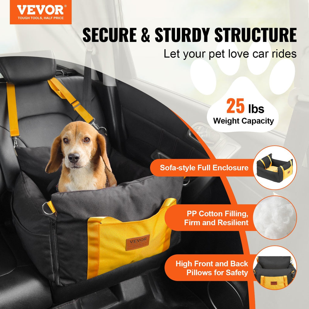 Dog Booster Car Seat – Secure, Waterproof & Comfortable Travel Seat for Small Dogs